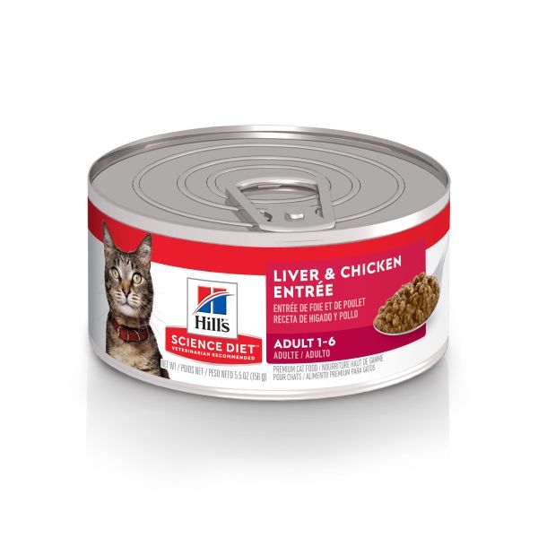 Hill&#39;s Science Diet - Cat Adult Liver &amp; Chicken Entree 5.5oz Cat