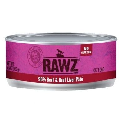 Rawz - 96% Beef and Beef Liver Cat 5.5oz