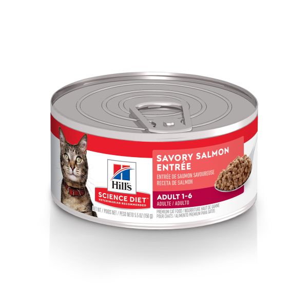Hill&#39;s Science Diet - Cat Adult Savory Salmon Entree 5.5oz