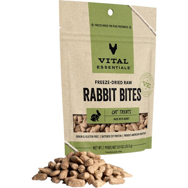 Vital Essentials - FD Rabbit Bites 0.9oz Cat