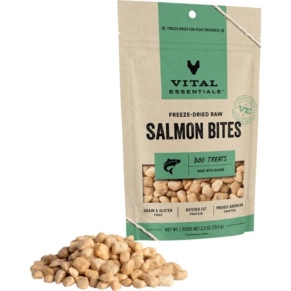 Vital Essentials - FD Raw Salmon Bites 2.5oz Dog