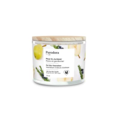 Puradora - Odor Neutralizer Pear-Juniper Soy Wax Candle