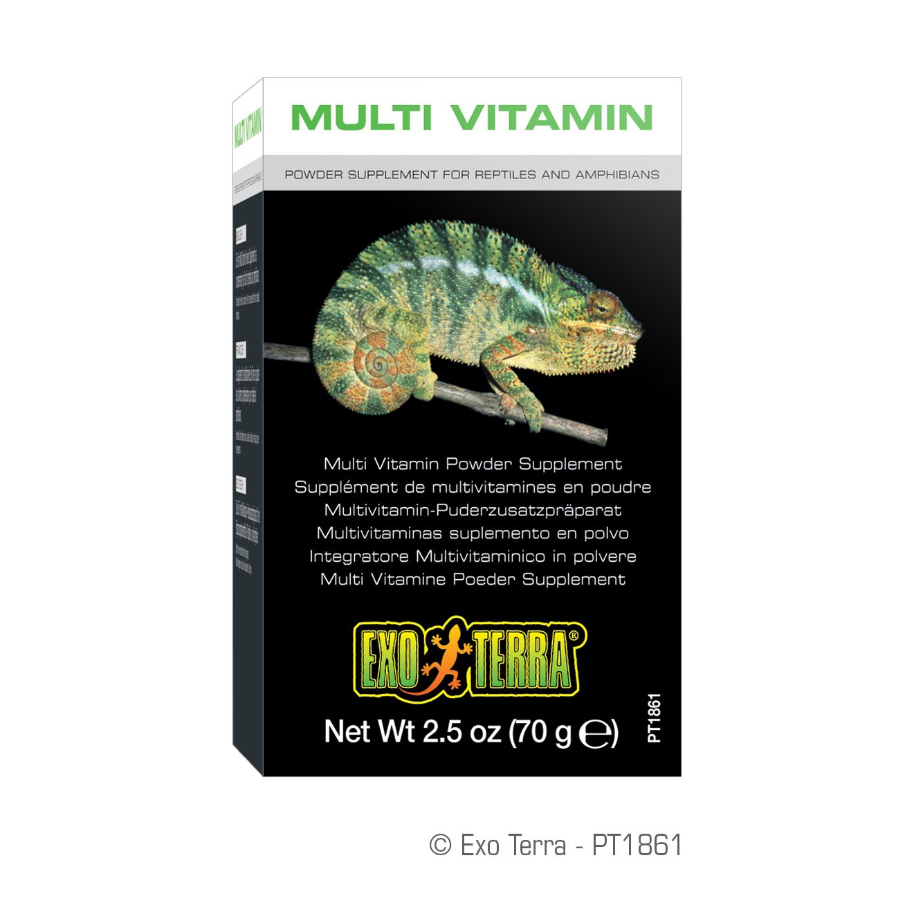 Exo Terra - Multi Vitamin Powder Supplement - 2.5 oz / 70 g
