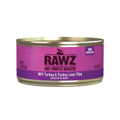 Rawz - 96% Turkey and Turkey Liver Pate Cat 155g