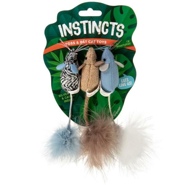 PetWise - Instincts HappyNip Caravan Mice 3PK Cat