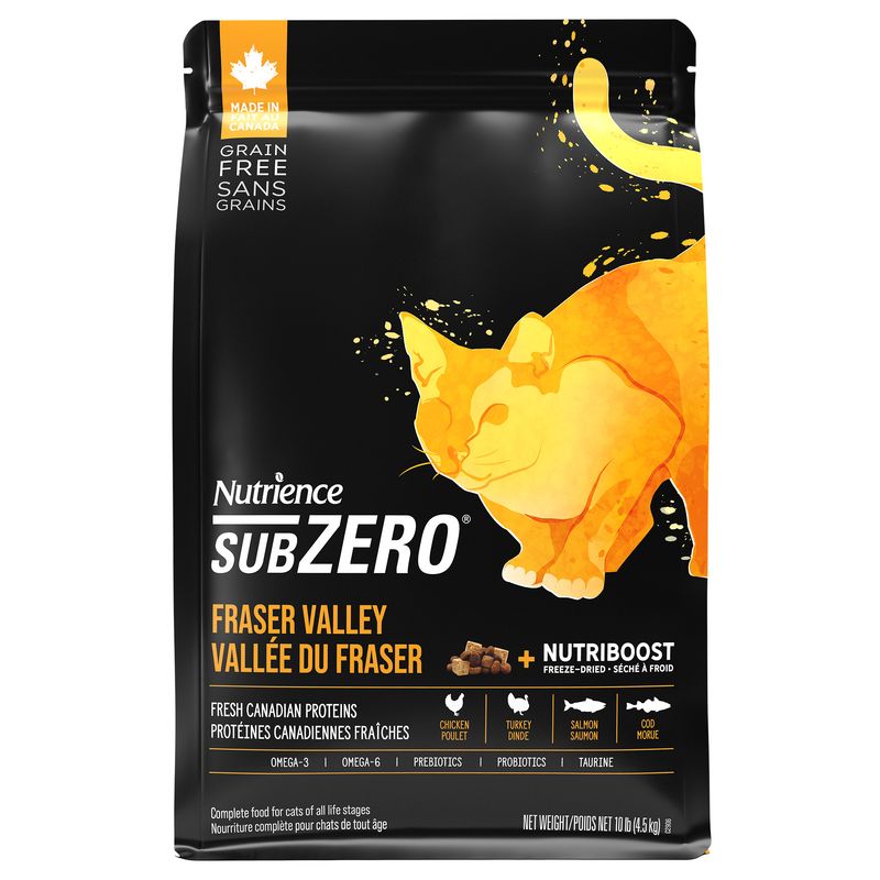 Nutrience - Grain Free SubZero Cats - Fraser Valley 4.5kg (10lb)