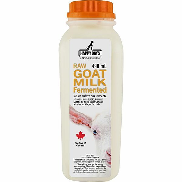 Happy Days - Frozen Raw Fermented Goat Milk, Size: 490ml