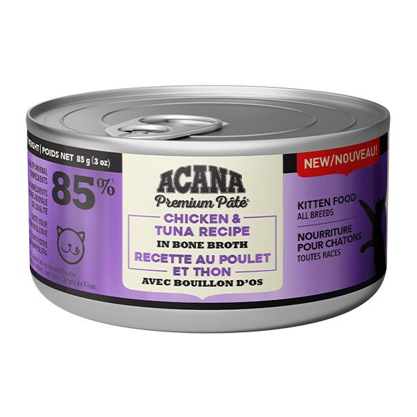 Acana - Premium Pate Chicken &amp; Tuna in Bone Broth Kitten 85g