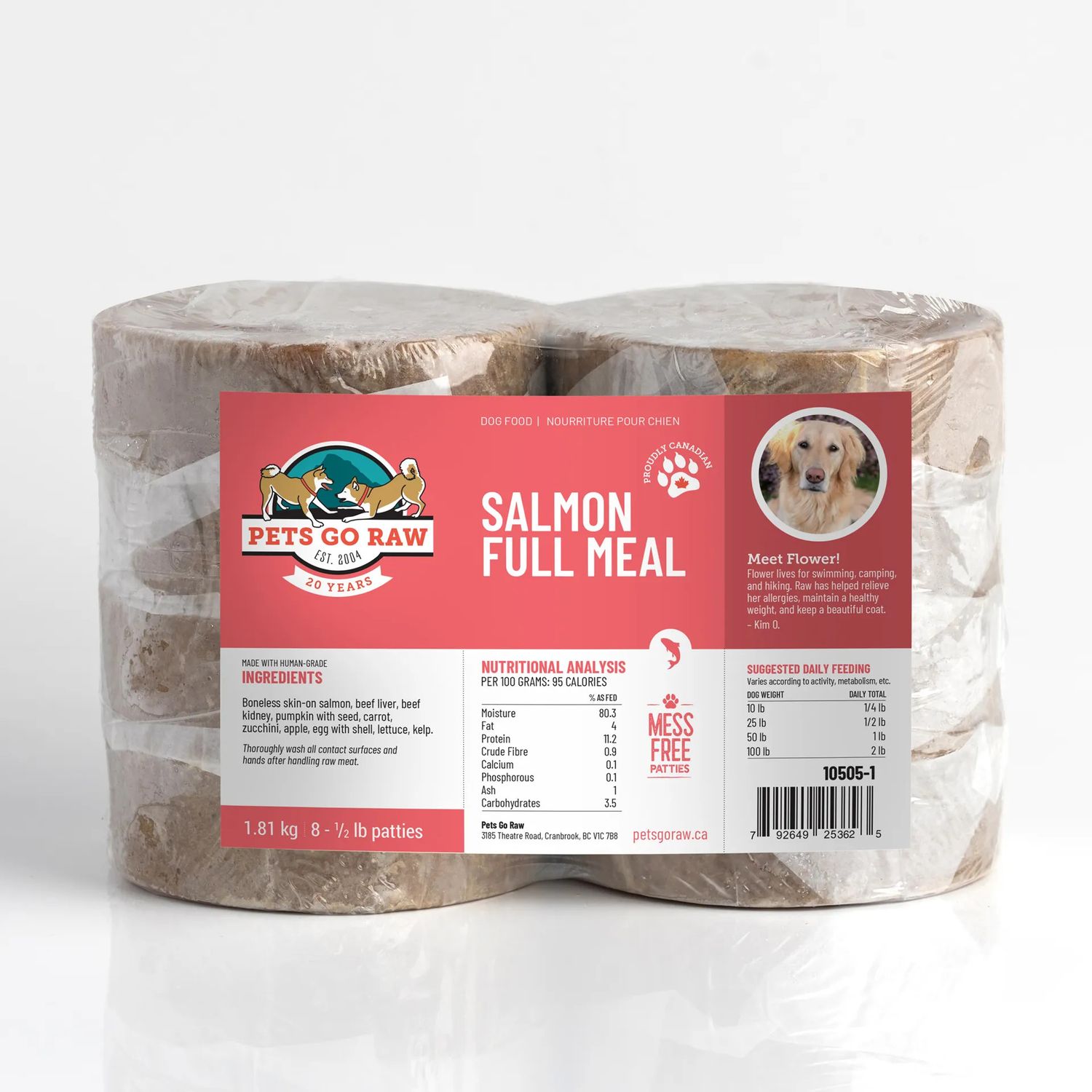 Pets Go Raw - Salmon Full Meal Dog