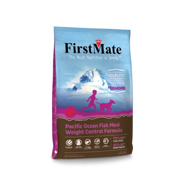 FirstMate - LID GF Weight Control Senior Fish Dog, Size: 5lb