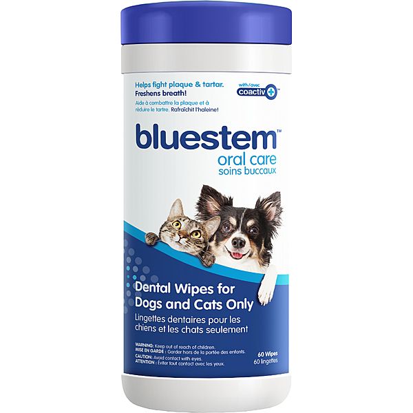 Bluestem - Dental Wipes Cat/Dog 60pk