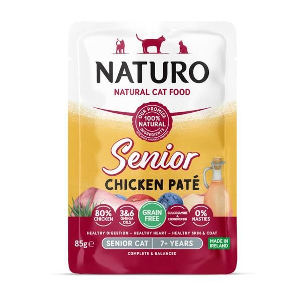 Naturo - Chicken Paté Pouch Senior Cat 85g