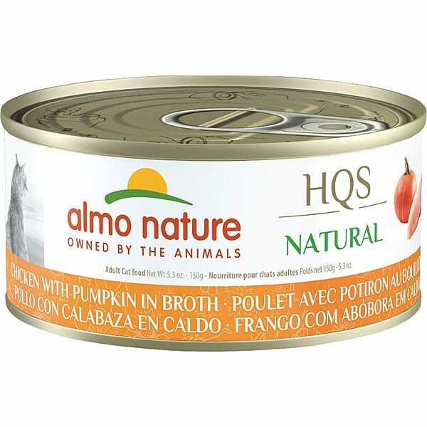 Almo Nature - HQS Natural Chicken with Pumpkin in Broth 150g Cat