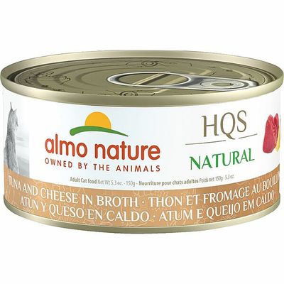 Almo Nature - HQS Natural Tuna and Cheese in Broth 150g Cat
