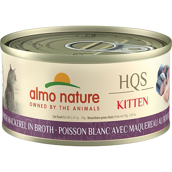 Almo Nature - HQS Natural Whitefish w/ Mackerel in Broth 70g Kitten