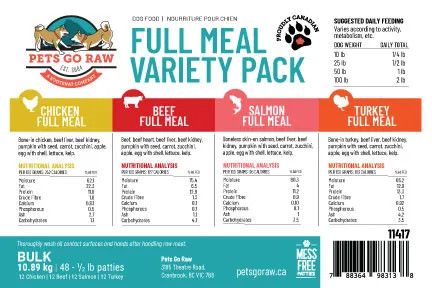 Pets Go Raw - Variety Package Dog