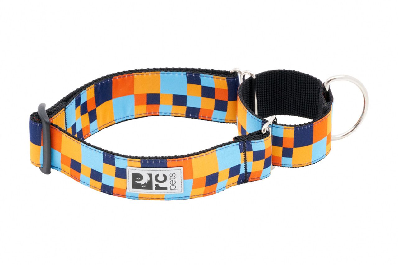 RC Pets - All Webbing training Collar Pixel Blue