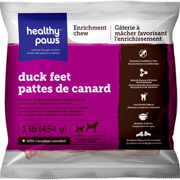Healthy Paws - Enrichment Raw Duck Feet 1LB