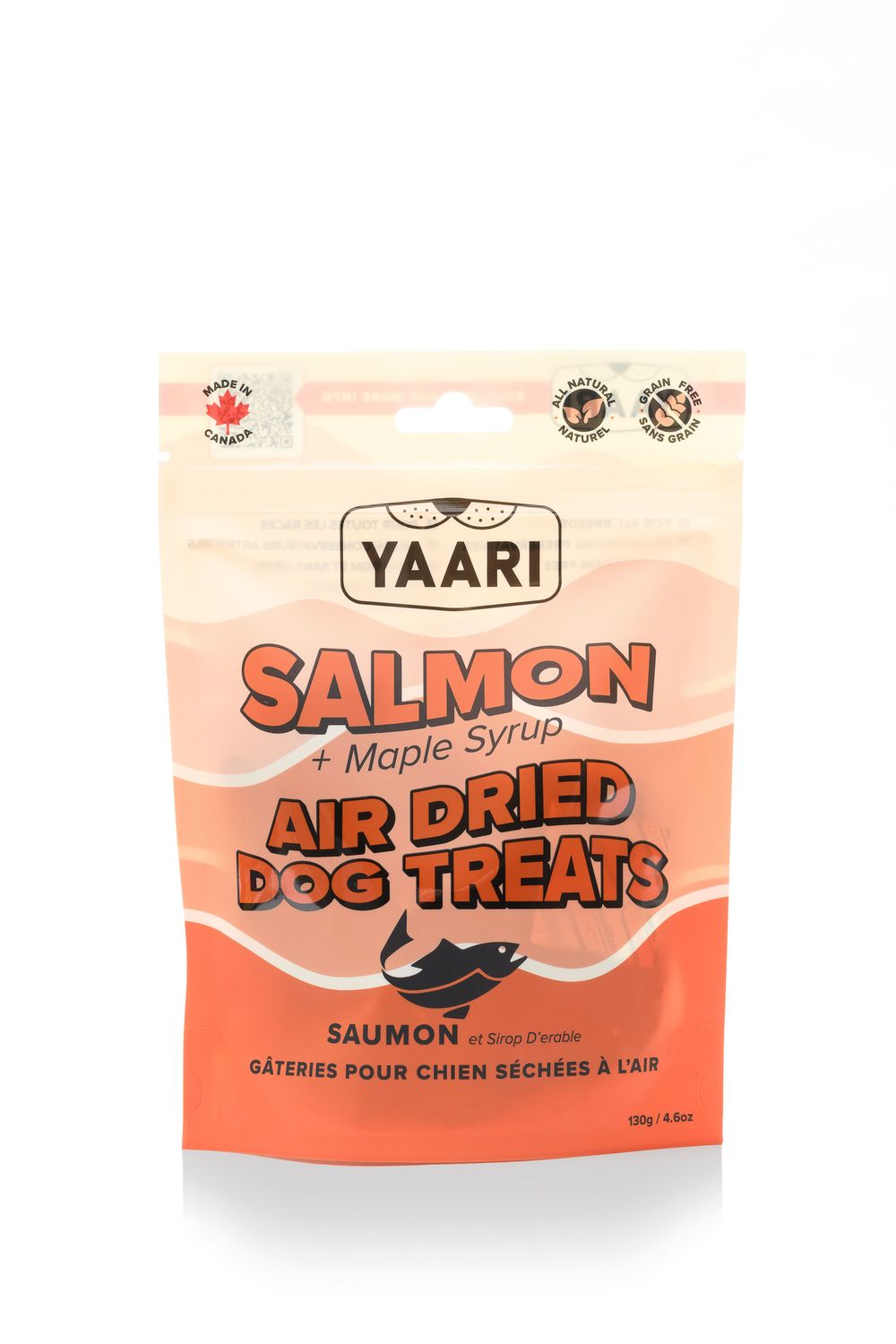 Yaari - Dog Treats Air Dried Salmon &amp; Maple Syrup 130g