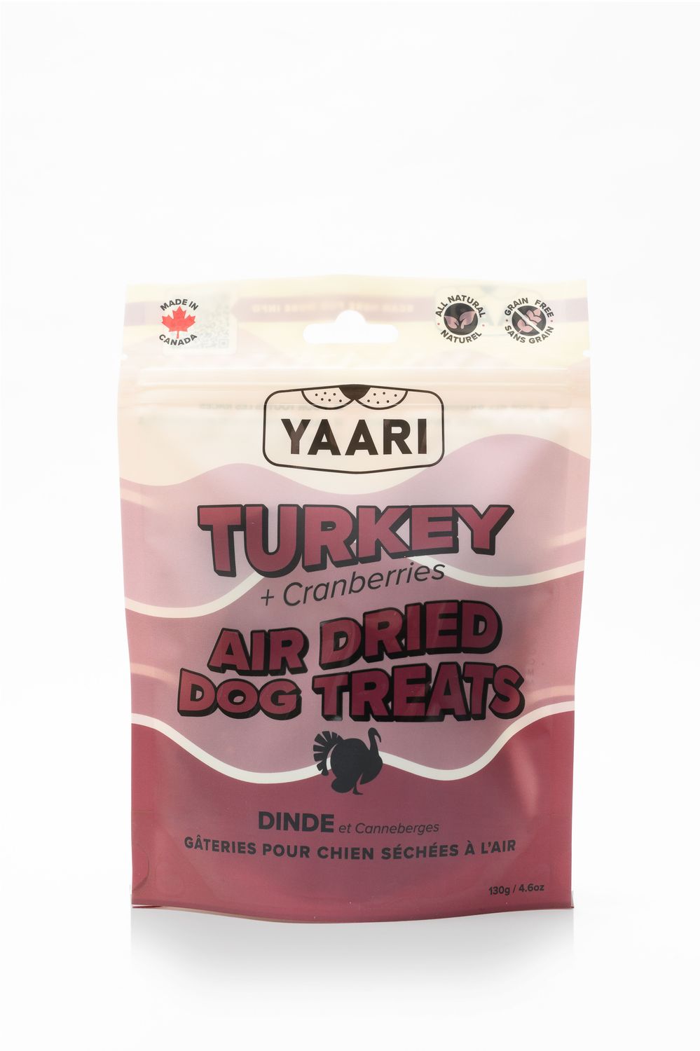 Yaari - Dog Treats Air Dried Turkey &amp; Cranberries 130g
