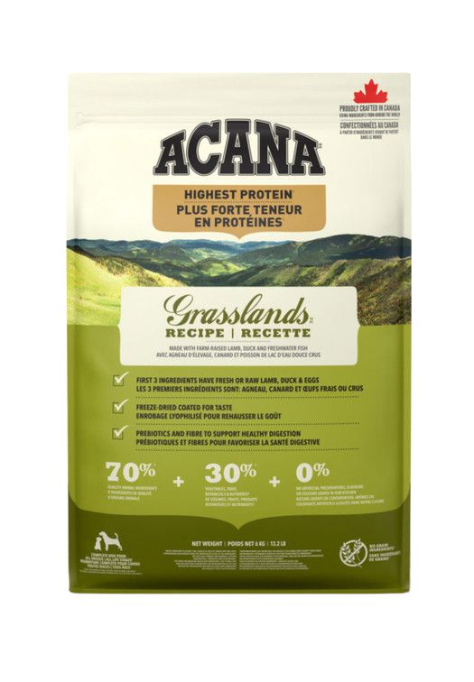 Acana - Grasslands Dog, Size: 2kg
