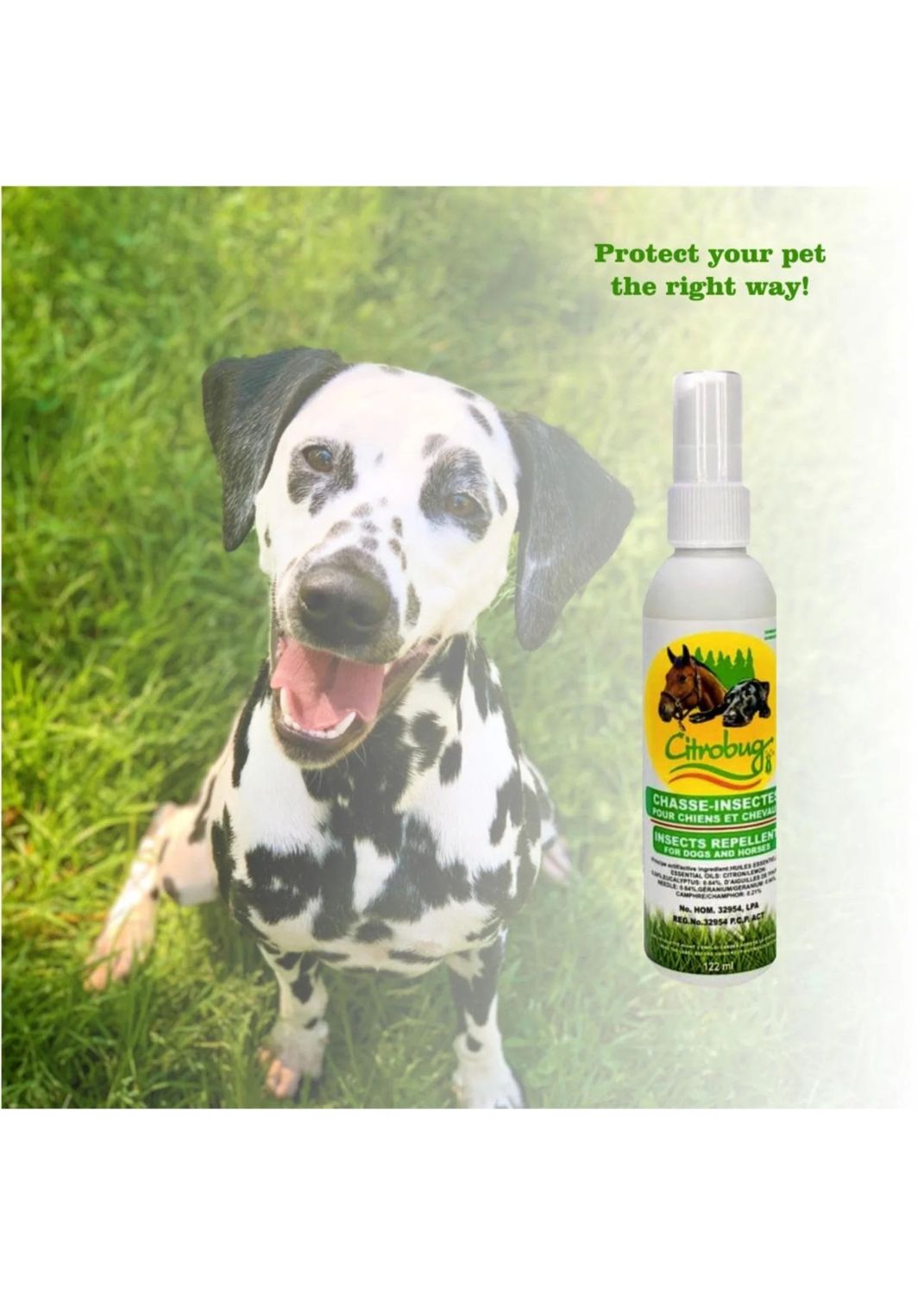 Citrobug - Insect Repellent Dog/Horse, Size: 122ml