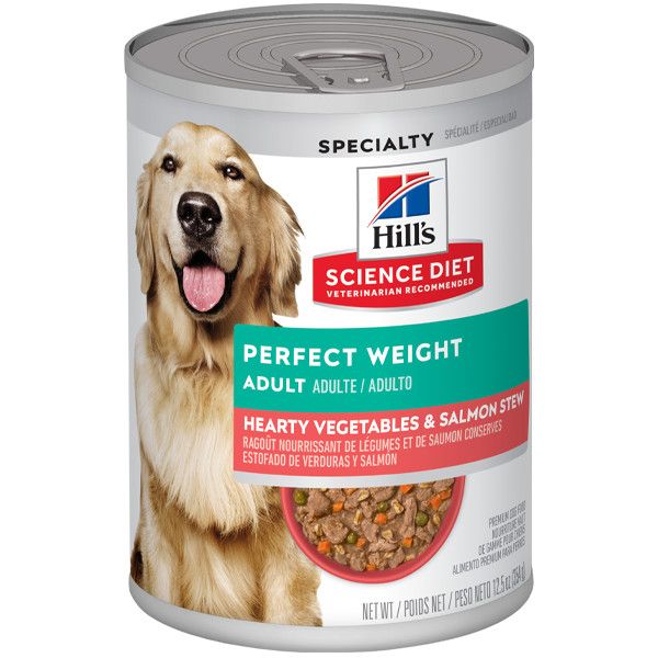 Hill&#39;s Science Diet - Adult Perfect Weight Veg &amp; Salmon Stew Dog 12.5oz