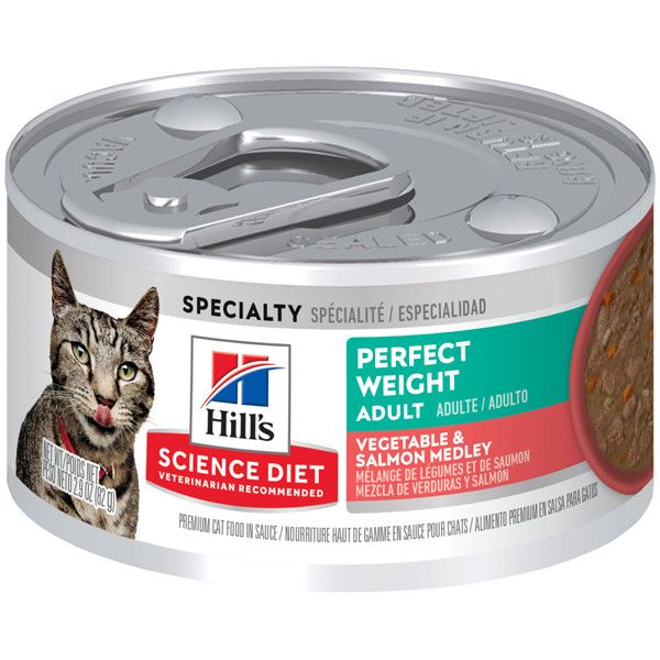 Hill&#39;s Science Diet - Perfect Weight Veg &amp; Salmon Medley Cat 2.9 oz