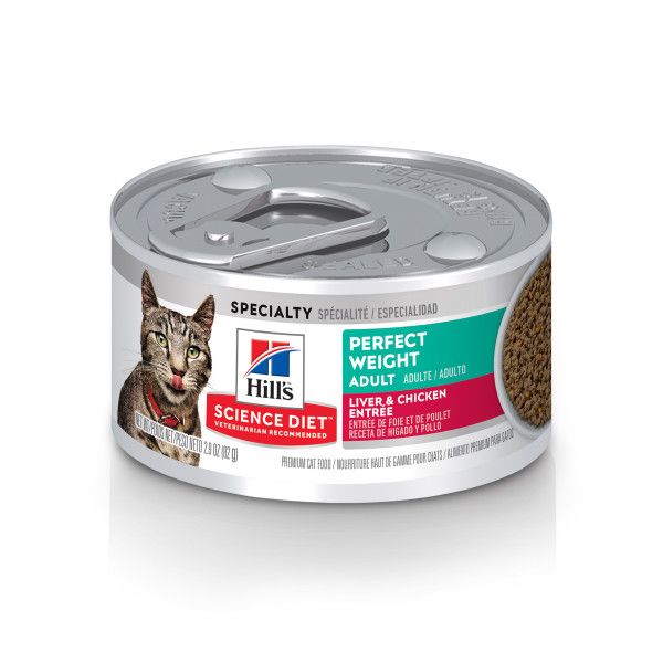 Hill&#39;s Science Diet - Perfect Weight Liver &amp; Chicken Entree Cat 2.9 oz