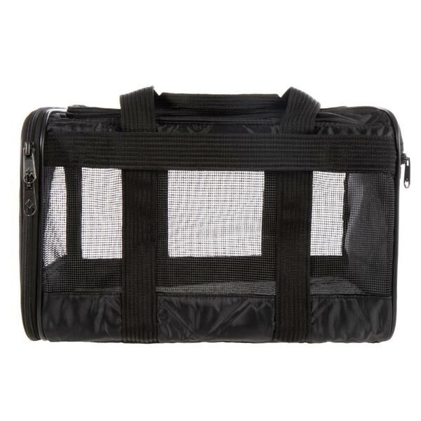PetWise - Sherpa Deluxe Soft Sided Carrier Black
