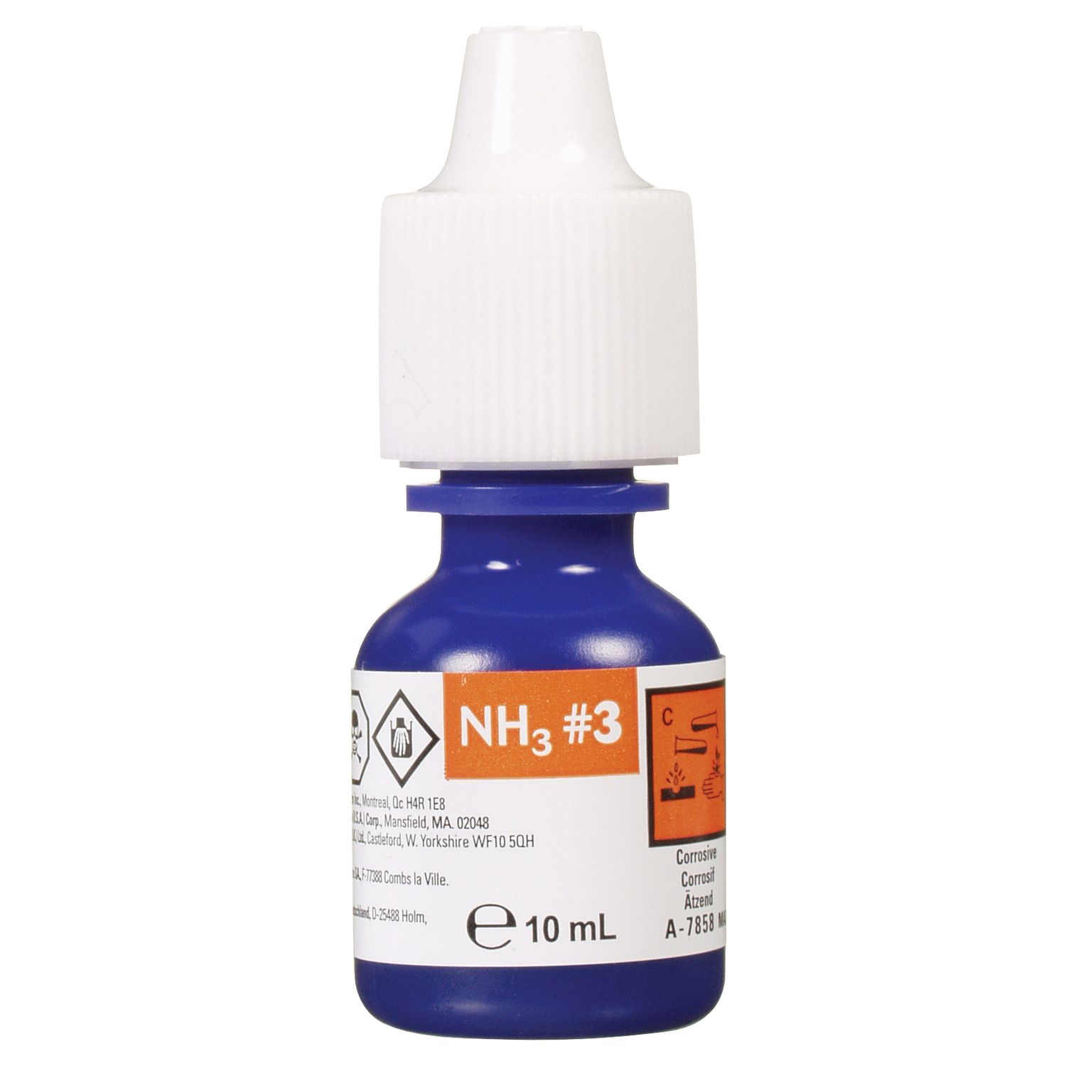 Fluval - Ammonia fresh and saltwater reagent #3 refill, 10 mL (0.3 fl oz)