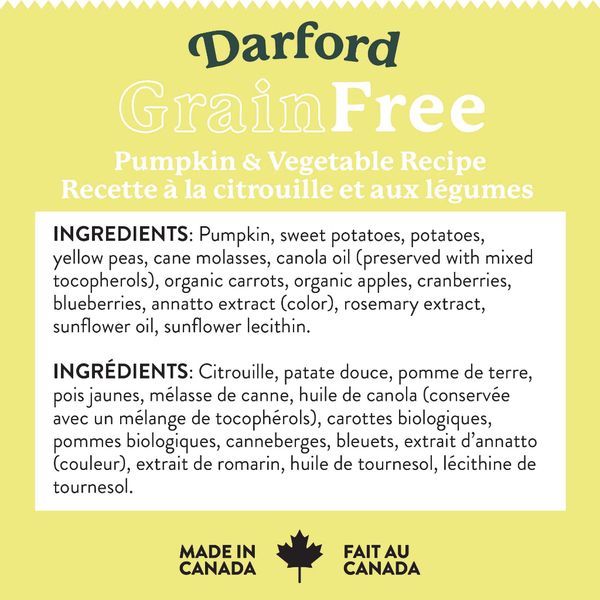 Darford - Grain Free Pumpkin &amp; Veg Recipe