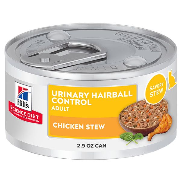 Hill's Science Diet - Adult Urinary &amp; Hairball Chicken &amp; Veg Stew  Cat 2.9oz