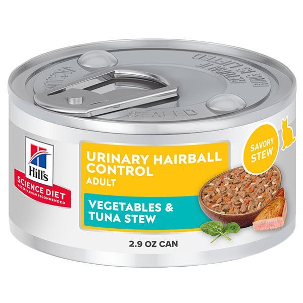 Hill's Science Diet - Adult Urinary &amp; Hairball Veg &amp; Tuna Stew Cat 2.9oz