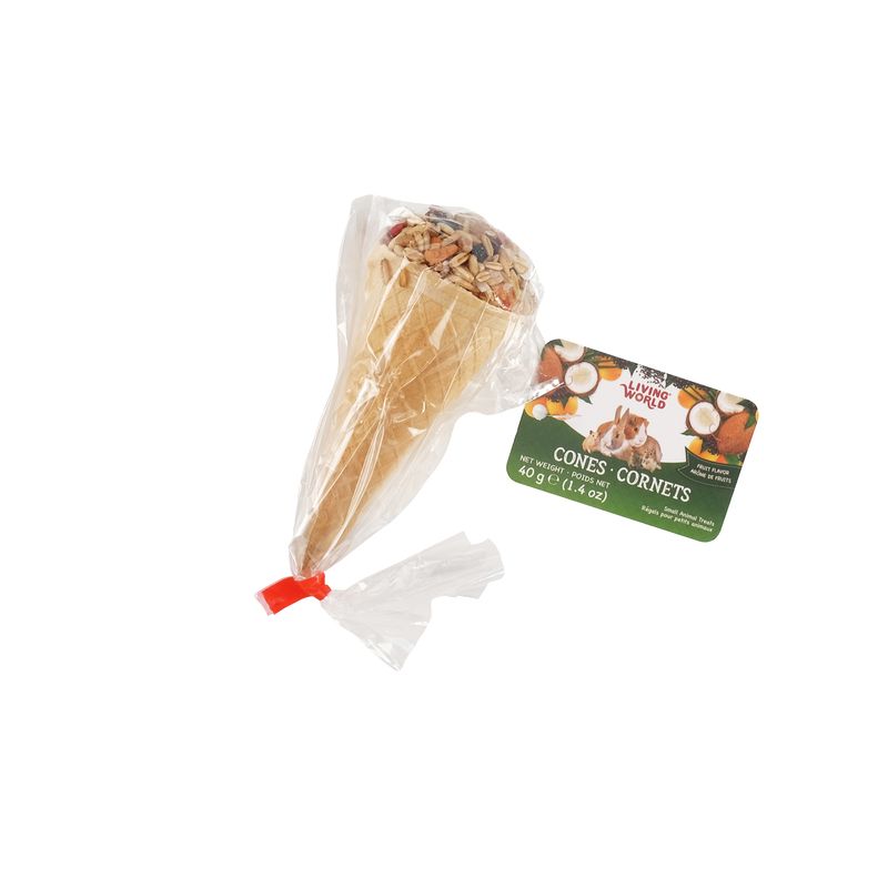 Living World - Small Animal Cones - Fruit Flavour 40 g (1.4 oz)