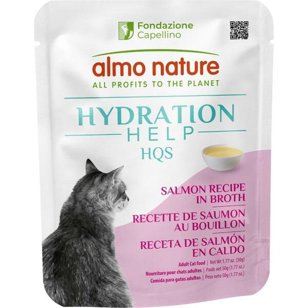 Almo Nature - Hydration Salmon Broth w/ Salmon Fillet Cat 50g