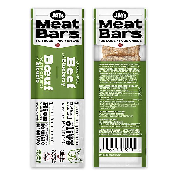 Jay&#39;s - Meat Bars Beef &amp; Blueberry 28.35g