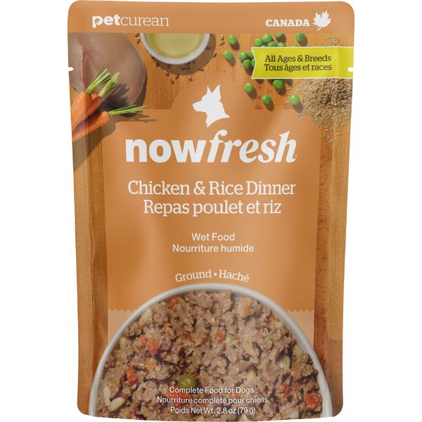 Now Fresh -  Ground Chicken &amp; Rice Dinner Dog 2.5oz