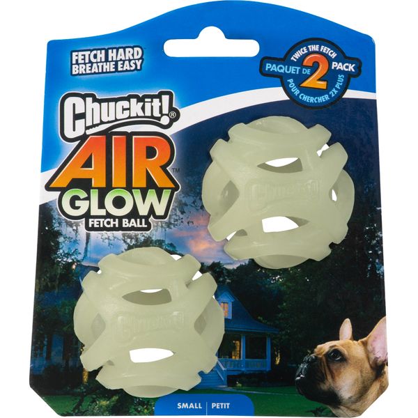 Chuckit! - Max Glow Air Fetch Ball SM 2pk