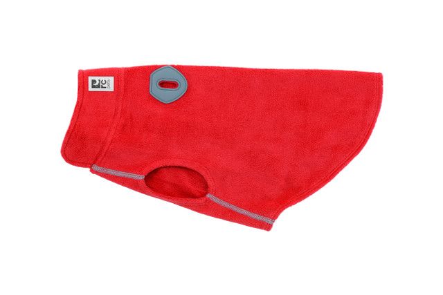 RC Pets - Baseline Fleece Red/Grey, Size: Size 8 (Teacup Yorkie, Teacup Chihuahua etc)