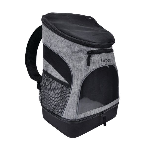 Coastal - Bergan Backpack Pet Carrier Grey/Black