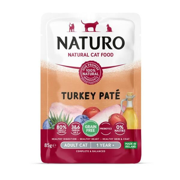 Naturo - Turkey Paté Pouch Cat 85g