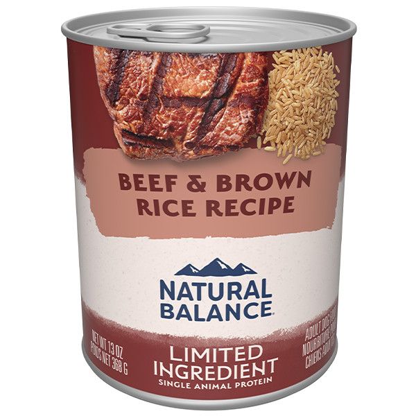 Natural Balance - LID Beef &amp; Brown Rice Dog 13oz