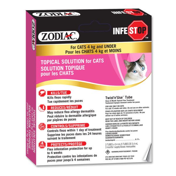 Zodiac - Infestop Cats under 4 kg