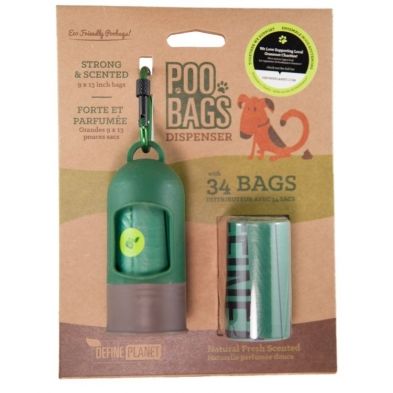 Define Planet - Poo Bags Leash Dispenser w/ 34 bags