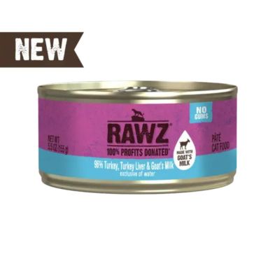 Rawz - 96% Turkey, TurkLiver &amp; Goat's Milk Pate Cat 155g
