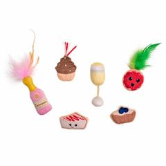 Outward Hound - Purrsecco &amp; Cupcakes 6PK | Cat