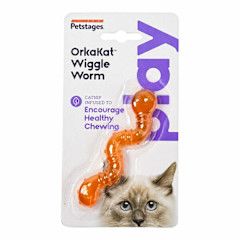 Outward Hound - Orkakat Catnip Wiggle Worm Orange | Cat