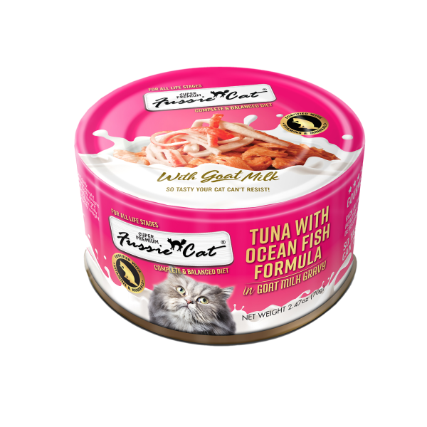 Fussie Cat - Premium Tuna w/Oceanfish in Goats Milk 2.4oz