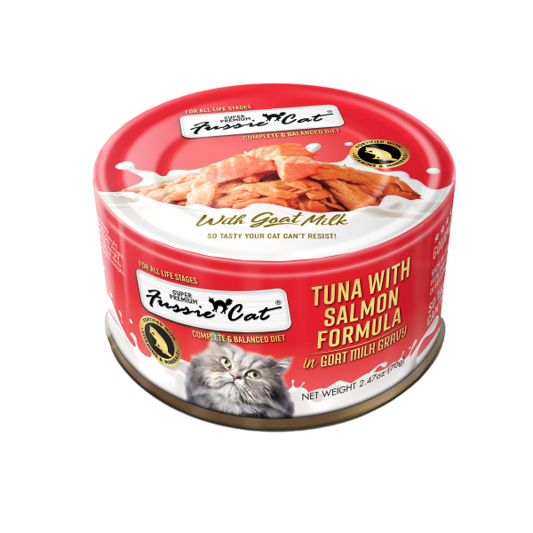 Fussie Cat - Premium Tuna w/Salmon in Goats Milk 2.4oz